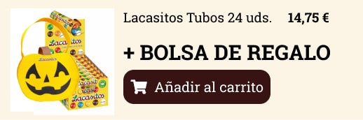 Bolsa de regalo al comprar los Lacasitos Tubos · 24 uds